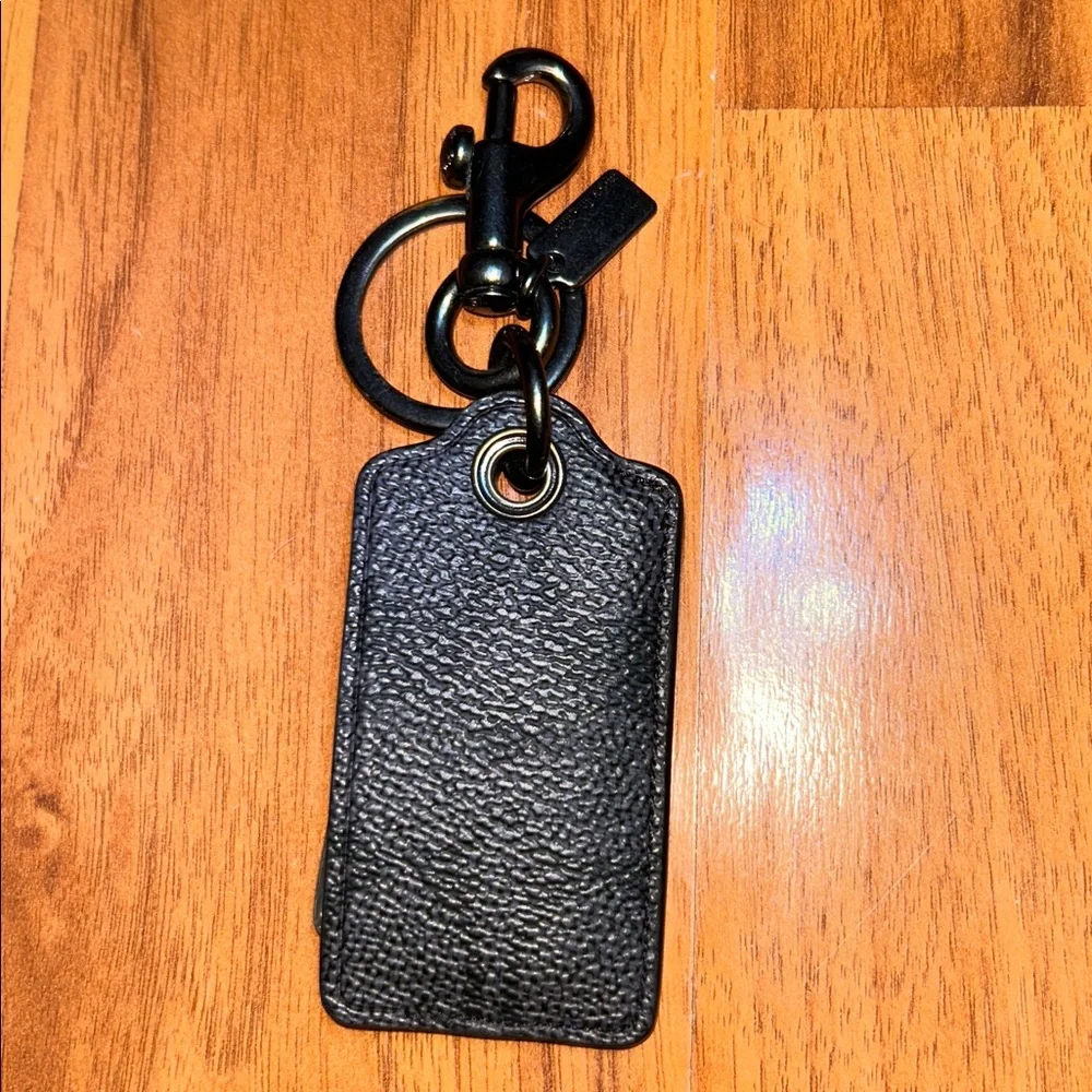 Coach Coated Canvas Tag Keyring with Metal Bottle Opener - Picture 9 of 10